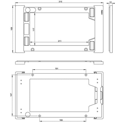 Smart Things sDock Fix wandhouder Samsung Galaxy Tab A9+