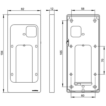 Smart Things sDock nano iP15 wandhouder met slot voor iPhone