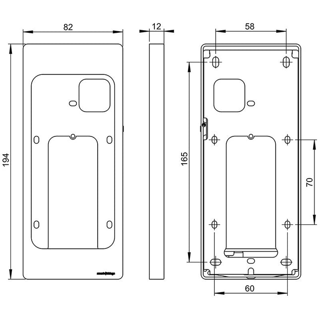 Smart Things sDock nano iP15 wandhouder met slot voor iPhone