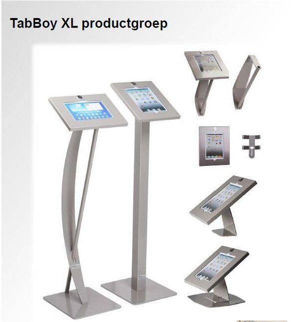 Tabboy Anti-diefstalhouder Samsung Galaxy TAB S7+ / S7 FE/ S8+12.4", diverse montage opties