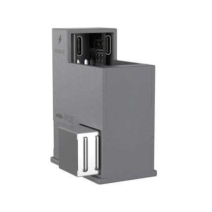 Tabletsolution PoE+ naar USB-C adapter 2x USB-C poort met USB-C kabel haaks