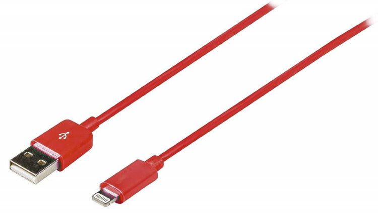 Tabletsolution.nl 2 meter USB lightning sync & charge-kabel Rood