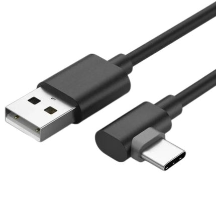 Tabletsolution.nl Haakse USB-A naar USB-C kabel oplaadkabel , 30 cm