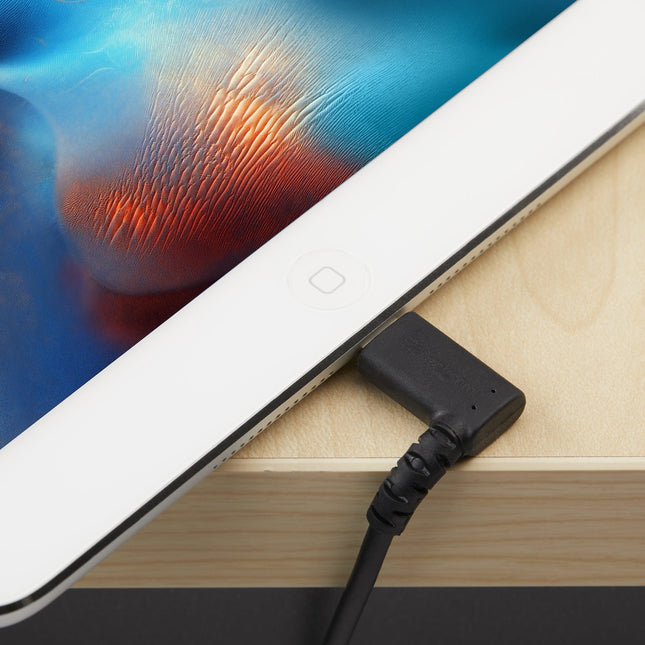 Tabletsolution.nl iPad Lightning kabel haaks 2 meter -Zwart
