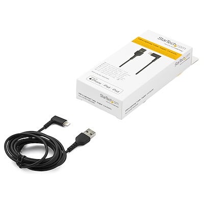 Tabletsolution.nl iPad Lightning kabel haaks 2 meter -Zwart
