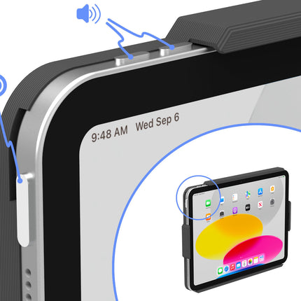 Vidamount iPad 10th-11th (10.9")  Open iPadhouder met muur montage