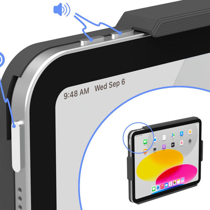 Vidamount iPad Air 10.9" (Gen 4 | 5) open  iPadhouder met muur montage