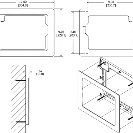 Vidamount On-Wall iPad Pro 11/ iPad Air 4/5/6 wandhouder