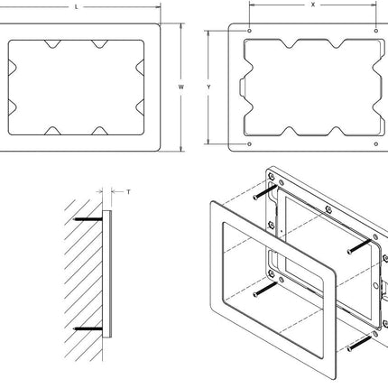 Vidamount On-Wall wandhouder iPad 10.2" (2019/2020/2021)-Wit