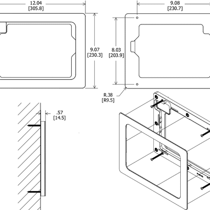 Vidamount On-Wall wandhouder iPad 10th en 11th Gen - Wit