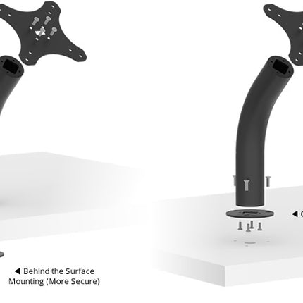 Vidamount vast op bureau, tafelblad / oppervlak VESA-standaard