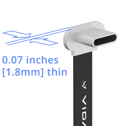 Vidamount VidaPower USB-C platte verlengkabel met hoog wattage - 30 cm