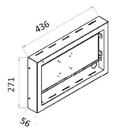 WTB Design 22" stalen monitorbehuizing