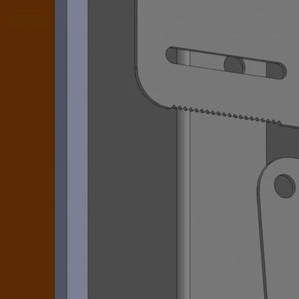 WTB Design 50" stalen monitorbehuizing